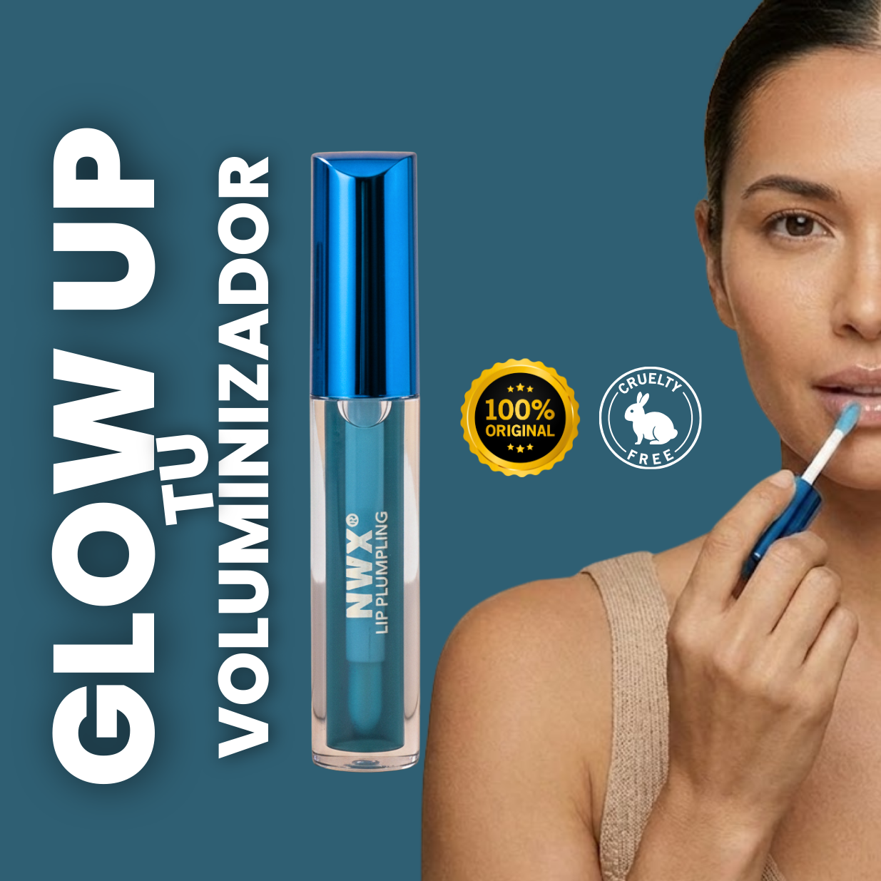 Labial Voluminizador GlowUP con Hialuronico | PROMO 2X1
